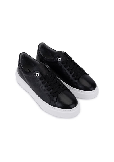 Tamer Tanca Kadın Hakiki Deri Siyah Sneakers & Spor Ayakkabı 1145 502 Bn Ayk Y26 Sıyah