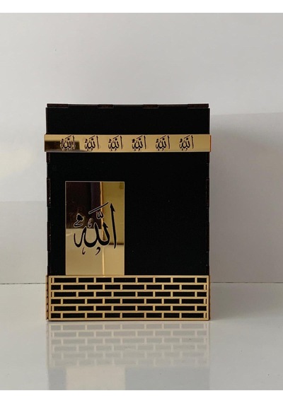 Aynalı Pleksi Motifli Ahşap Kabe