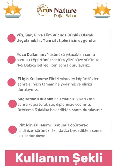 Sabun %100 Doğal Güzel Kokulu El Yüz Saç Cilt Vücut Orijinal Gül Sabunu 120g - 8 Adet Karışık