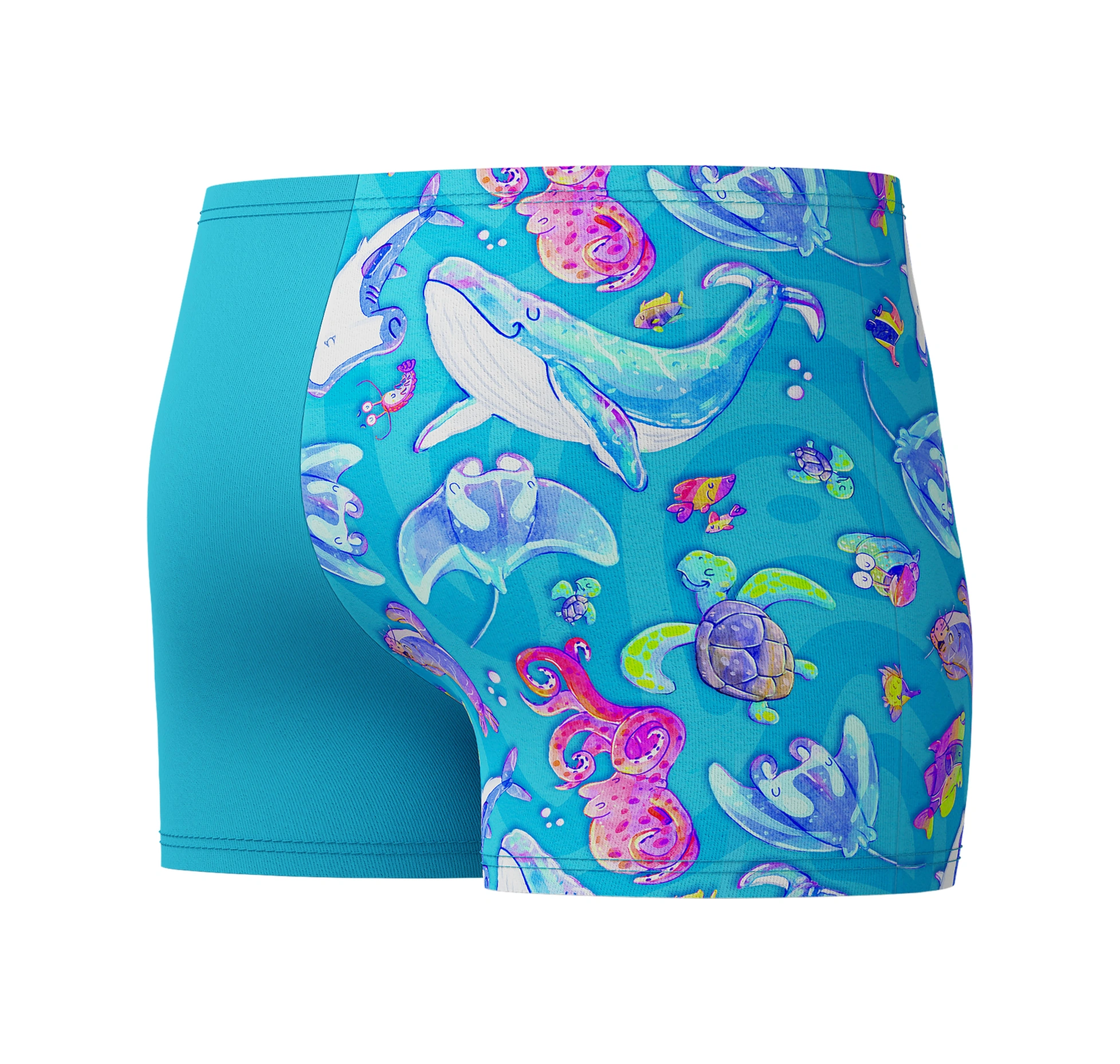 Speedo Printed Erkek Bebek Yüzücü Mayosu Mavi