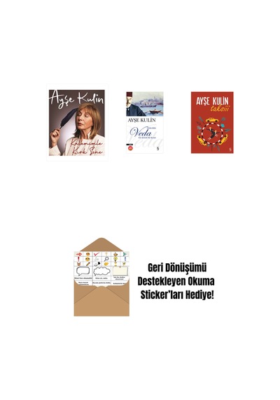 Kalemimle Kırk Sene Ciltli + Veda Midi Boy + Taksiii + Okuma Sticker'ları