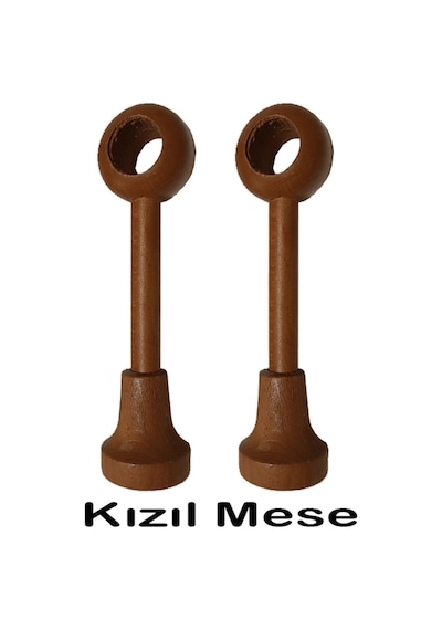 Perdemix Ahşap Rustik Taşıyıcı Ayak 2 Adet Kırmızı