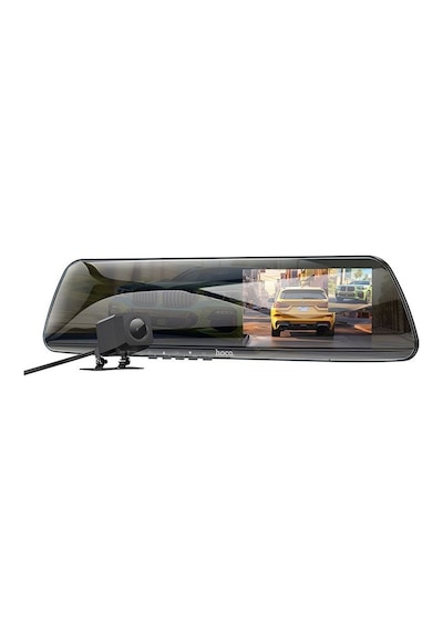 Hoco Dv4 Dvr Ön Ve Arka Sürüş Kaydedici 4,5 İnç Lcd Dikiz Aynası Araç Kamerası