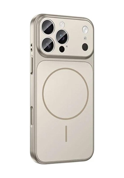 Mi7a Apple Uyumlu iPhone 15 Ag Glass Koruyucu Kılıf 17 Pro Max Görünümlü Gri