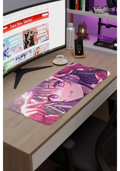 Oshi No Ko Anime V1 - 70x30 Xl Gaming Kauçuk Kaymaz Taban Mouse Pad Fare Altlığı