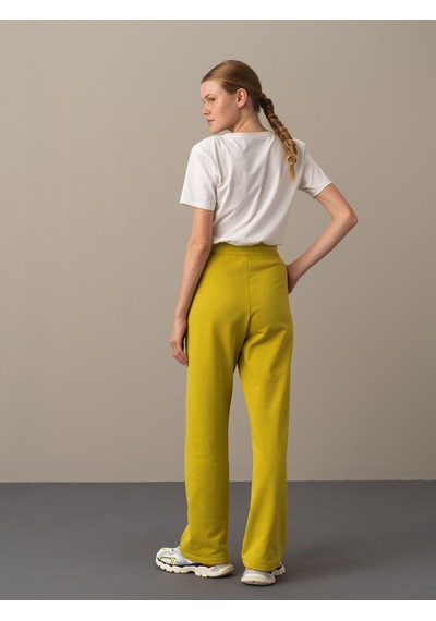 Xint Sarı Oversize Pamuk Sweat Pantolon 470382
