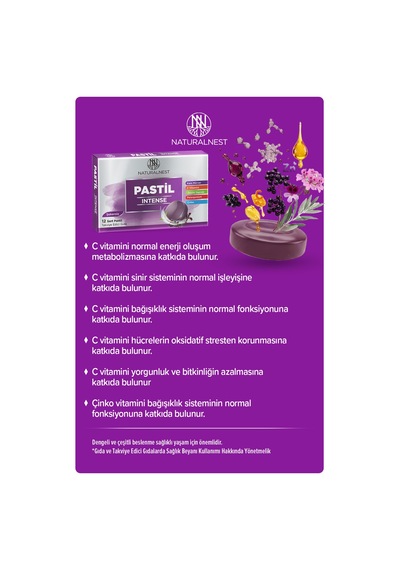 Intense Şekersiz 12 Sert Pastil - 599010905