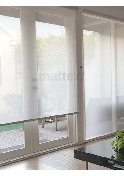 Beyaz Sun Screen Stor Perde Beyaz