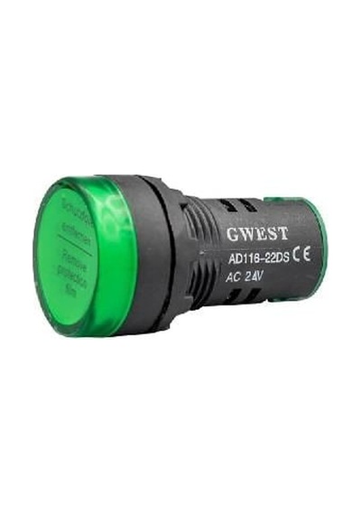 24v Göz Lambası Yeşil Ledli 29.5 Mm