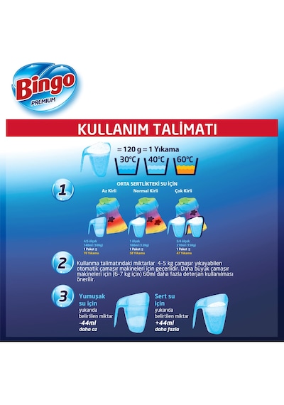 Bingo Matik Premium Renkliler İçin 8 kg Müge Çiçeği Toz Deterjan