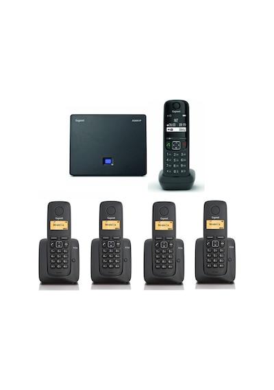 Gigaset AS690 IP 5 Dahili Dect Telsiz Kablosuz Telefon Santrali