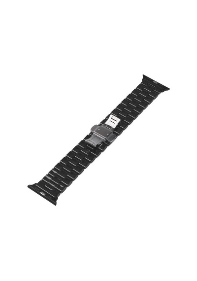 Ekılıf - Apple Uyumlu  Watch Ultra 49mm - Kordon Metal Strap Kayış Krd-15 - Beyaz