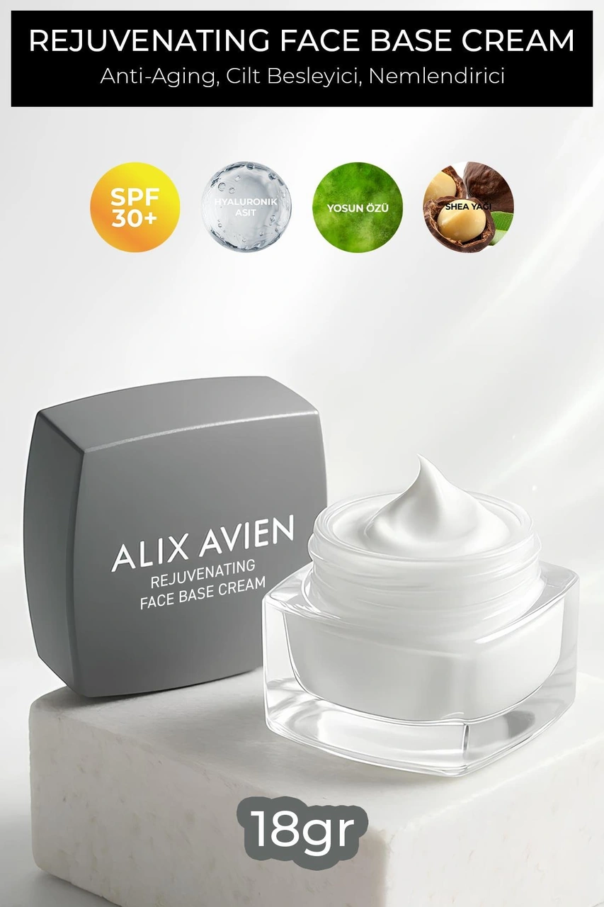 Alix Avien E Vitaminli Spf30 Aydınlatıcı Etkili Nemlendiren Yüz Makyaj Bazı Kremi Seti