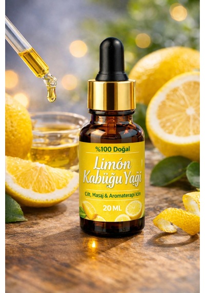 Life Limon Kabuğu Yağı 20 Ml %100 Doğal Uçucu Yağ Cilt, Masaj Ve Aromaterapi İçin