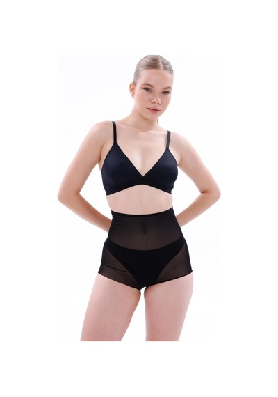 L'ombre Siyah Mı Emay 2706 Lazer Tül Toparlayıcı Slip Hayalet Külot Korse