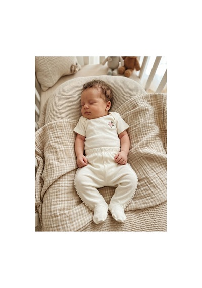 Bambık Baby Zuhu %100 Pamuk Nakışlı 10'lu Hastane Çıkışı Seti - Yenidoğan Bebek Takımı 0-3 Ay Beyaz Beyaz