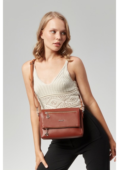 Morpelikan Kadın Dört Bölmeli Clutch Çarpraz Omuz Çantası