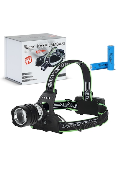 Watton Wt-626 Tx6 Led Şarjlı Kafa Lambası Siyah