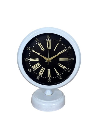 Büro Ev Ofis Hediyesi İçin 20x25cm Beyaz Regal Metal Masa Saati Diğer