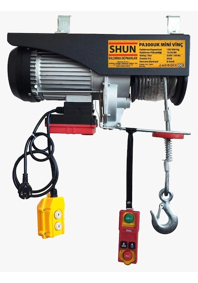 Shun Pa1200k Uzaktan Kumandalı Elektrikli Vinç Caraskal 600/1200 Kg