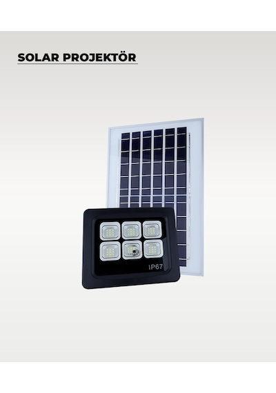 60w Solar Projektör Ip67 Beyaz Işık Su Geçirmez - Dış Mekan 1 Adet 97302477