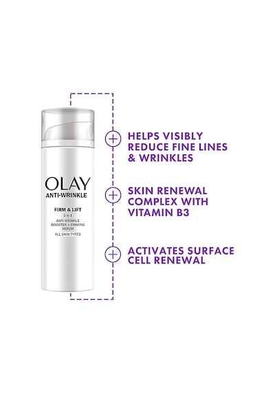 Olay Wrinkle Firm & Lift 2'si 1 Arada Gündüz Kremi ve Serum 50 ML