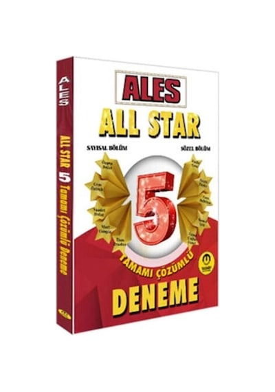 Tasarı Yayınları Ales Sayısal Sözel Yetenek All Star Tamamı Çözümlü 5 Deneme