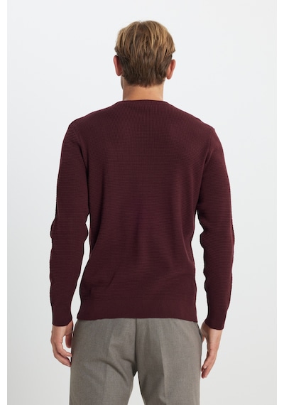 AC&Co / Altınyıldız Classics Erkek Bordo Pamuklu Standart Fit Normal Kesim Bisiklet Yaka Petek Dokulu Triko Kazak Bordo AC&Co / Altınyıldız Classics Erkek Bordo Pamuklu Standart Fit Normal Kesim Bisiklet Yaka Petek Dokulu Triko Kazak Bordo