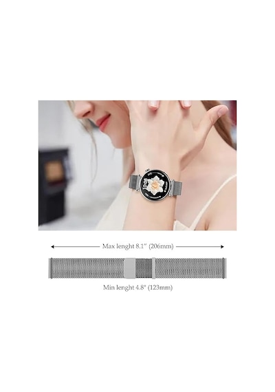 Huawei Watch Gt 5 Pro 42mm/ Gt 5 41mm/gt 4 41mm 18mm Uyumlu Kordon Çift Mıknatıslı Milano Loop Metal Kordon