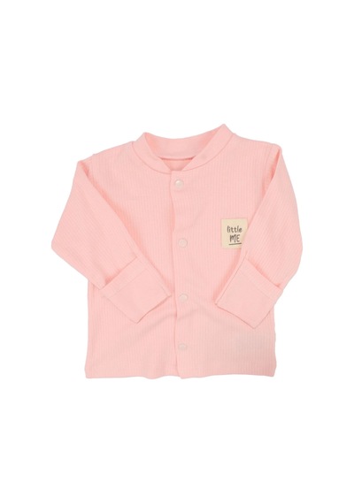 Bebegen Unisex Pembe Fitilli Düğümlü Bereli Little Me Kendinden Eldivenli 3'lü Takım Çok Renkli