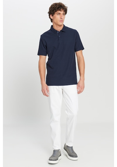 AC&Co / Altınyıldız Classics Erkek Lacı %100 Pamuk Slim Fit Dar Kesim Polo Yaka Jakarlı Triko Tişört Lacı