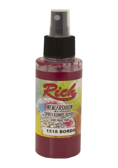 Spray Kumaş Boyası Bordo Çok Renkli