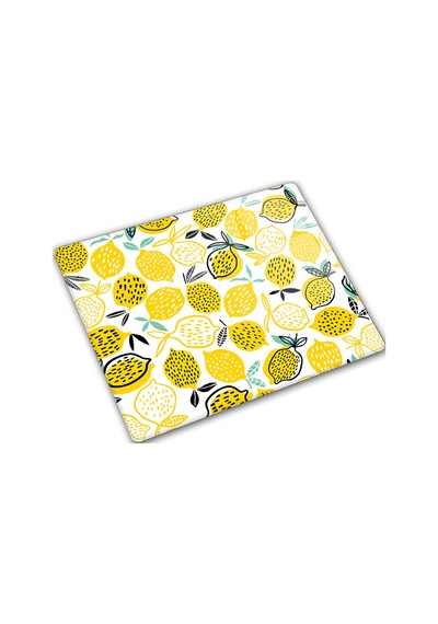 Decorita Cam Kesme Tahtası | Sarı Limonlar | 29cm x 34cm