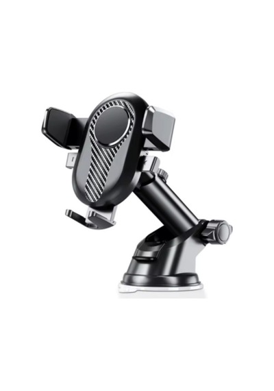 Platoon Pl-8615 Vantuz + Braketi 360 Derece Siyah Telefon Tutucu