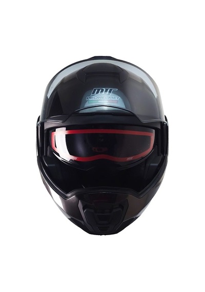 Motosiklet Kask Modüler 180 Derece Çene Açılır Abs Material Jeans Motorcu Kaskı- Siyah