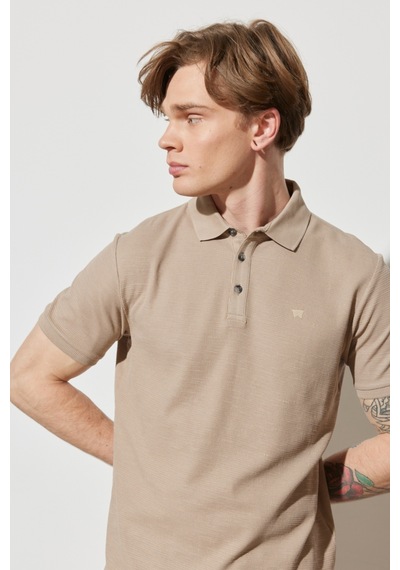 Wrangler Erkek Polo T Shirt W231325614 Vizon