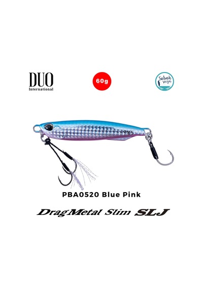 Duo Drag Metal Slim Slj Jig 60gr 84mm Pba0520 Blue Pink