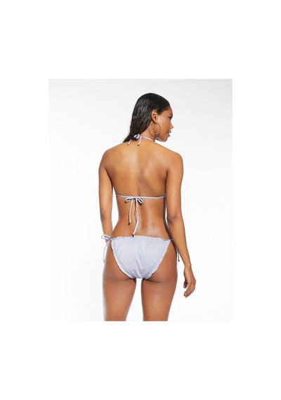 Koton Üçgen Bikini Üstü Simli Açık Mavi 2sak10055bm 2SAK10055BM610