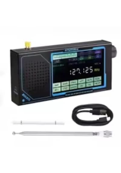 Hamgeek Ats25 Ultra Sdr Radyo Alıcısı Fm Sw Ssb Mw Lw Aır Band, Bluetooth Wifi, 4 İnç Dokunmatik Ekran