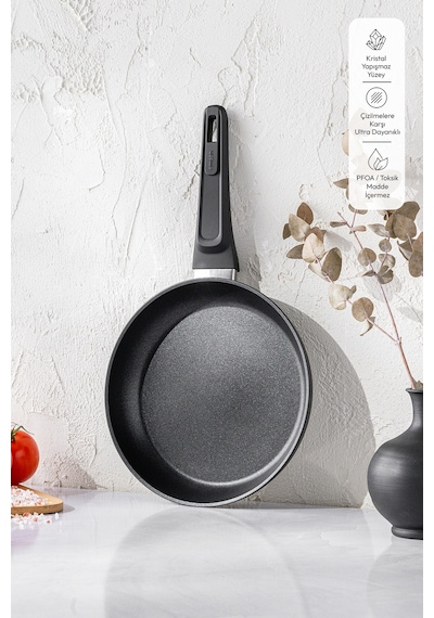 Emsan Diamente Tava 24 Cm Siyah