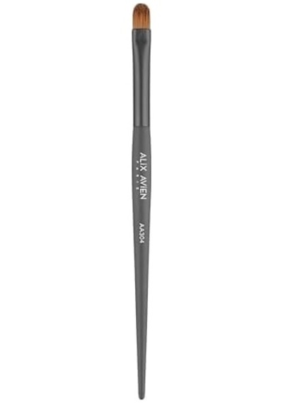 Geniş Uçlu Dudak Fırçası - Flat Lip Brush Açık Ahşap