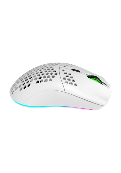 Valkyrie Kablosuz Petek Tasarım Şarjlı Gaming Mouse Rgb Aydınlatmalı 3200 Dpı Ultra Hafif Beyaz -