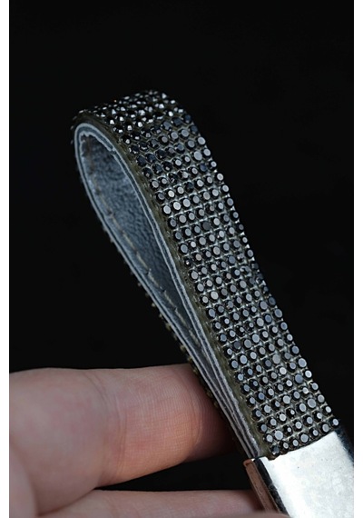 Tasarim Arabam Atike Elif Akin Siyah Swarovski Taşlı Anahtarlık