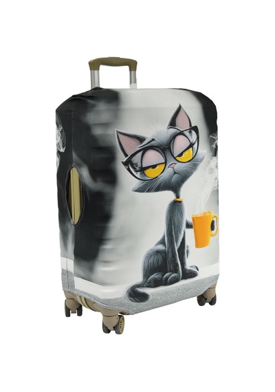 My Saraciye My 161 Cool Kedi Valiz İçin Kılıf Rengarenk-orta Boy Çok Renkli