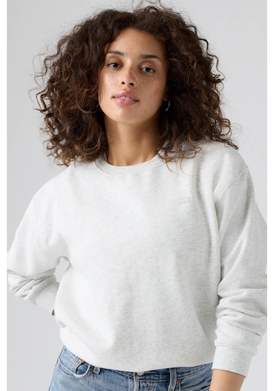 Levi's Oversize Basic Yuvarlak Yaka Gri Kadın Sweatshirt - A5942-0006-11542 Siyah