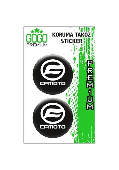 Gogo Koruma Takozu 2'li Damla Sticker 4x4 Beyaz - Cf Moto