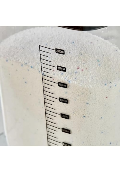 Hava Geçirmez Vakumlu Deterjan Saklama Kabı - Kendinden Ölçekli Vakum Kapaklı Deterjanlık 2100 Ml