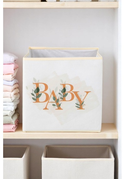 4'lü Baby Dolap İçi Organizer Kapaksız Kutu Oyuncak Eşya Çamaşır Saklama Kutusu Düzenleyici 30x30x30 Beyaz
