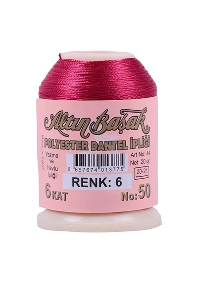 Hubrendy Tedarik Altınbaşak Oya Ve Dantel İpi 20 Gr - Royaleks - No: 006