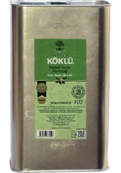 Ayvalık Köklü Zeytincilik Taş Baskı Erken Hasat Soğuk Sıkım Zeytinyağı Teneke 3 L